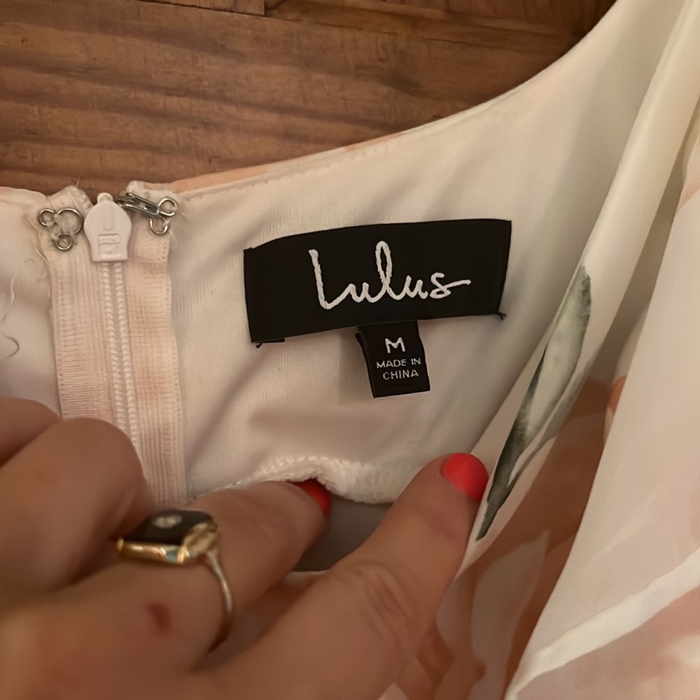 Lulu’s Take You There Floral Bridesmaid Dress - Picture 4 of 7